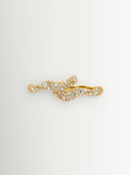 Missoma polished gold tone small hoop earrings, UK version