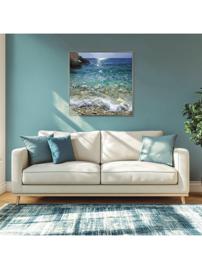 Next Art Marketing Blue Crystal Waters Square Wall Art 81cm x 81cm- Buy online at McGrocer