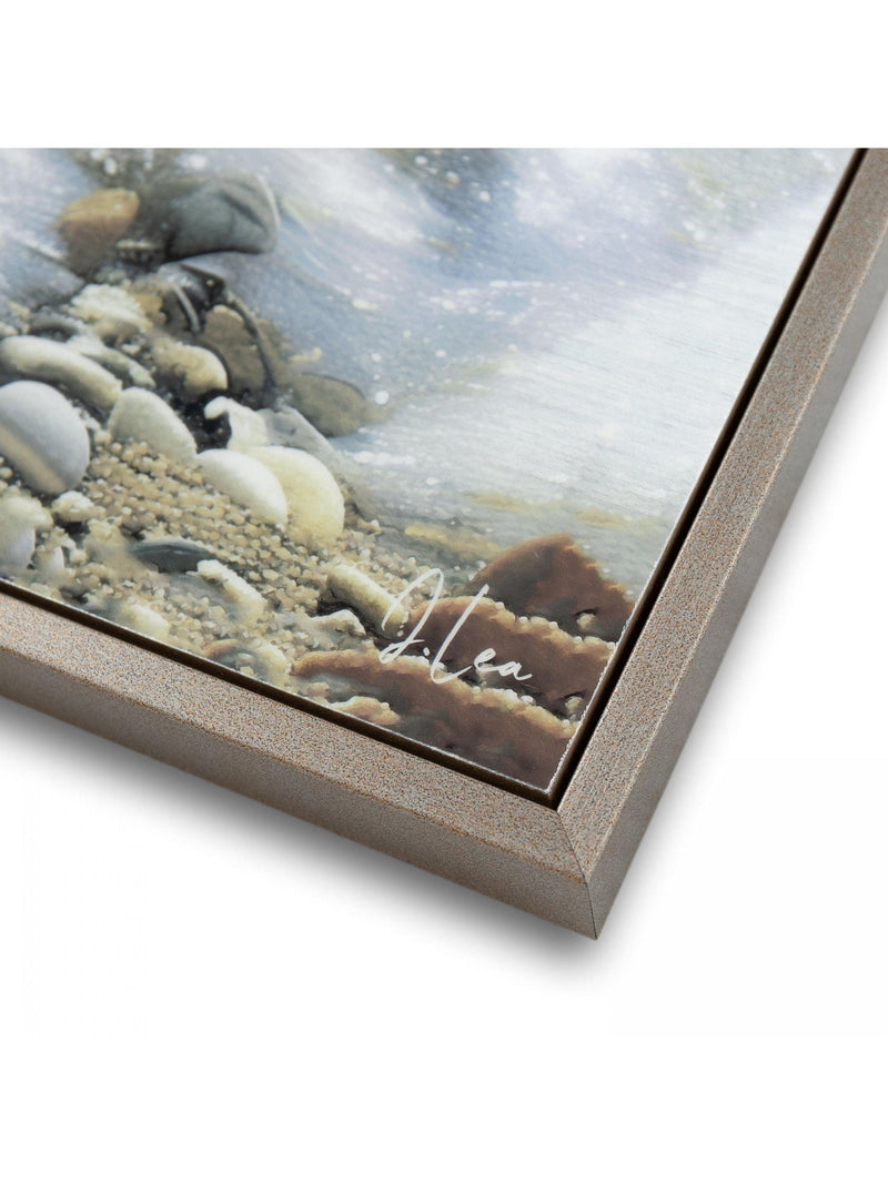 Art Marketing blue crystal waters wall art 81cm square - British product