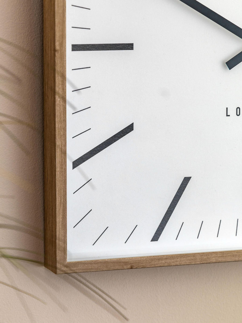 Gallery Home Penrose light wood wall clock 50cm (British brand)
