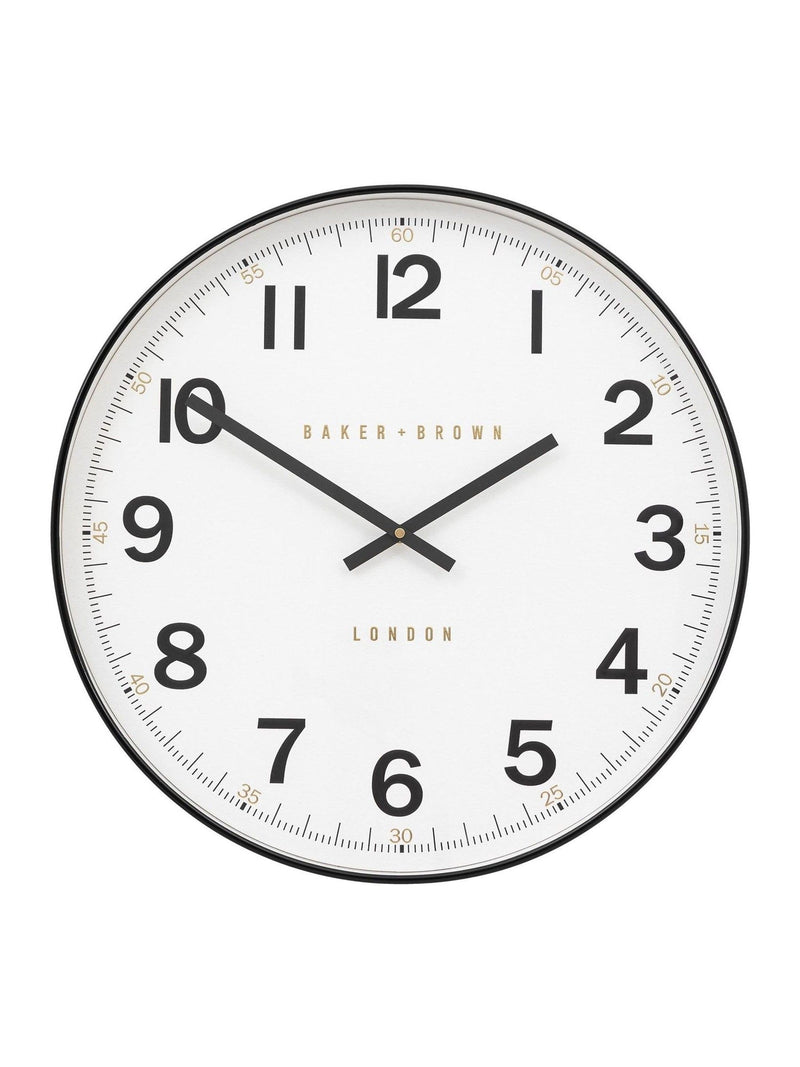 Gallery Home Black Whitmore wall clock 50cm, UK version