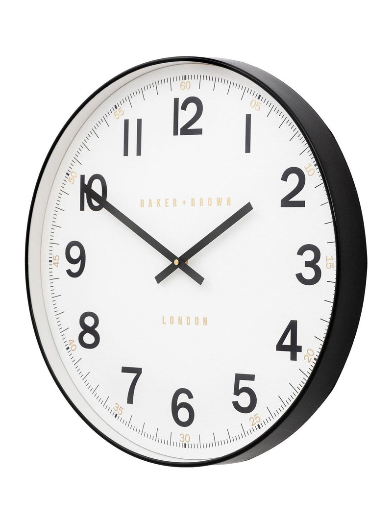 Gallery Home Black Whitmore wall clock 50cm, UK version