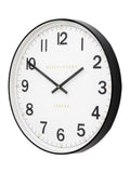 Gallery Home Black Whitmore wall clock 50cm, UK version