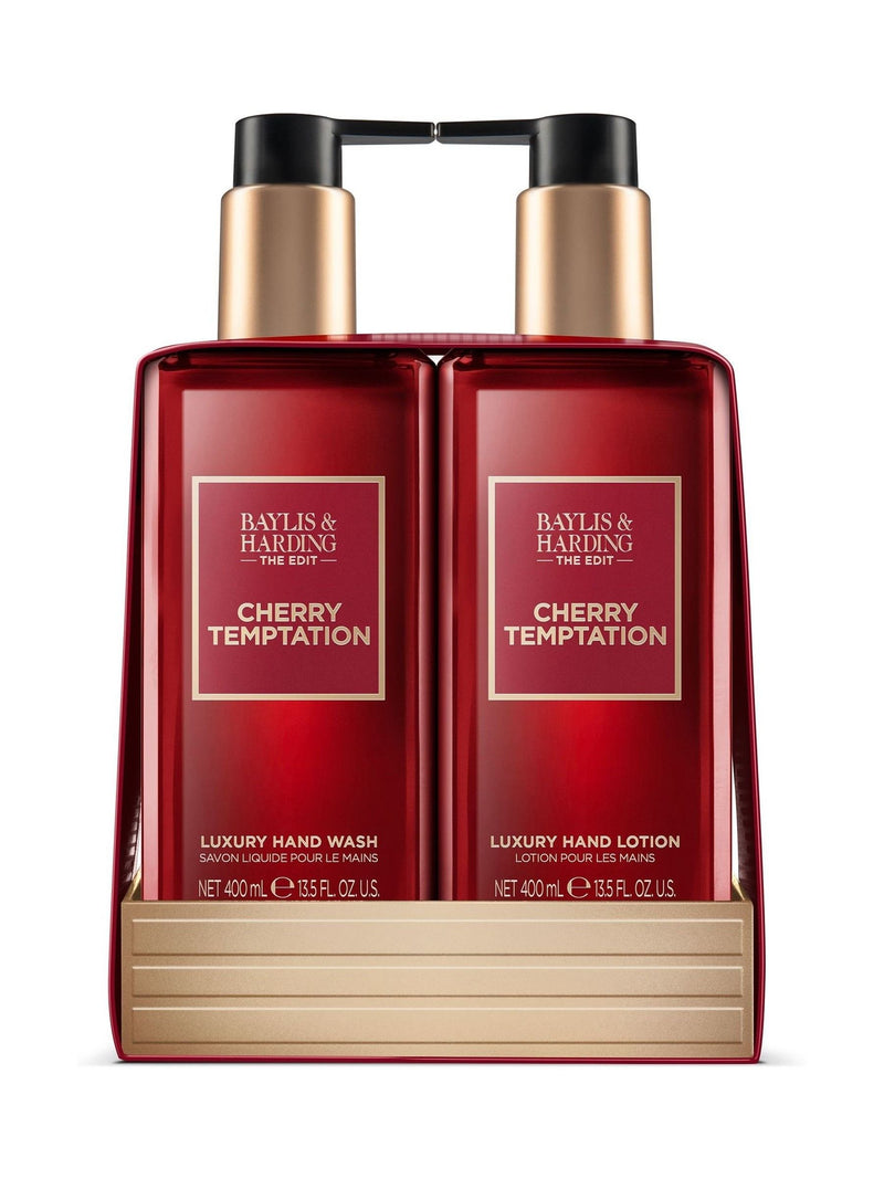 Baylis & Harding Cherry Temptation hand wash and lotion gift set 400ml each - British product