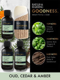 Baylis & Harding Oud, Cedar & Amber bath and body gift set - British product