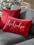 Gallery Home HoHoHo chenille embroidered cushion 30x50cm, UK version
