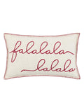 Gallery Home red Christmas cushion with Falala stitching 50cm - British product