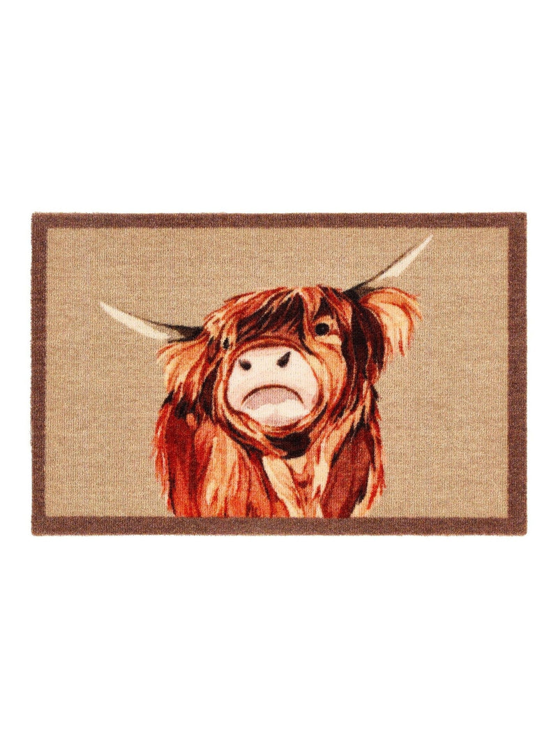 My Mat Highland Cow mat brown 50x75 cm - British product