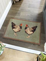 Next My Mat Green Chickens Indoor Mat 50x75 cm- Buy online at McGrocer