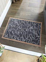 Next Howler & Scratch Grey Outlined Dogs Mat Pet Mat 50x75 cm- Buy online at McGrocer