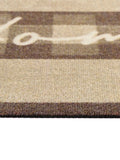Howler & Scratch brown plaid home mat 50x75cm (British brand)