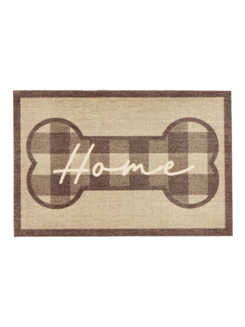 Howler & Scratch brown plaid home mat 50x75cm (British brand)