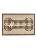 Howler & Scratch brown plaid home mat 50x75cm (British brand)