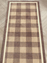 Next Howler & Scratch Brown Plaid Home Runner Mat 50x150cm- Buy online at McGrocer