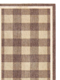 Howler & Scratch brown plaid home runner 50x150cm, UK version
