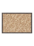 Howler & Scratch cat mat beige outlined cats design 50x75cm (British brand)