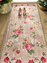 Next Hug Rug Beige Vintage Rose Runner 65x150cm- Buy online at McGrocer