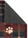 Howler & Scratch Blue Plaid Paws pet runner 50x150cm, UK version