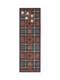 Howler & Scratch Blue Plaid Paws pet runner 50x150cm, UK version