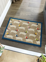 Next Howler & Scratch Beige Bright Doggie Mat Washable Pet Mat 50x75cm- Buy online at McGrocer