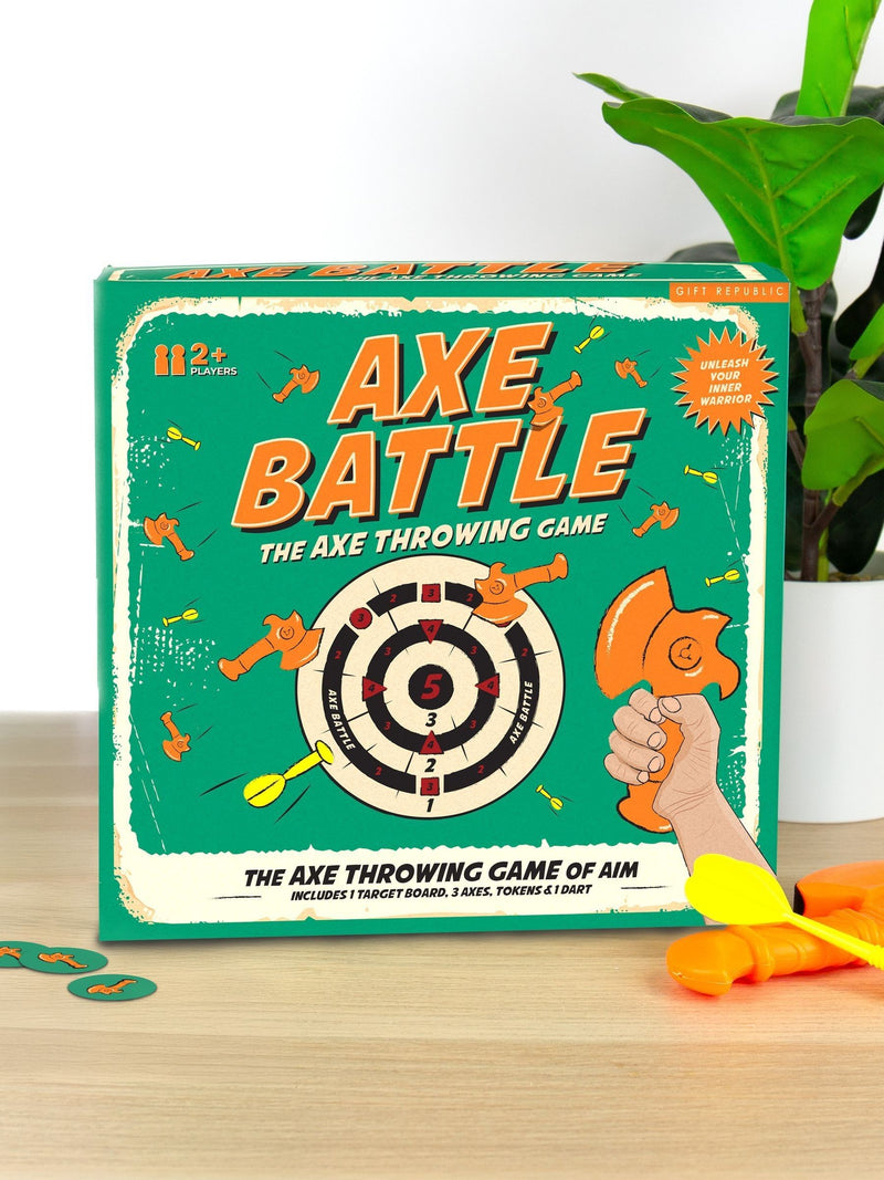 Gift Republic Green Axe Battle plastic game, imported from the UK