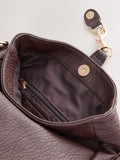 Chocolate brown messenger cross body bag UK version