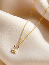 Next Posh Totty Designs Personalised Gold 9ct Zodiac Charm Necklace 18 Inch Chain- Buy online at McGrocer