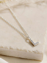Next Posh Totty Designs Silver Tone CZ Initial Necklace- Buy online at McGrocer