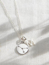 Next Posh Totty Designs Silver Tone Constellation Crystal & Initial Personalised Necklace with 18 Chain- Buy online at McGrocer