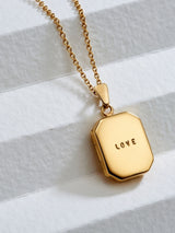 Next Posh Totty Designs Personalised Rectangle Locket Necklace 18 Inch- Buy online at McGrocer
