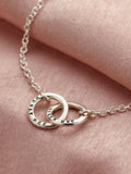 Posh Totty Designs double hoop names bracelet 19cm, imported from the UK