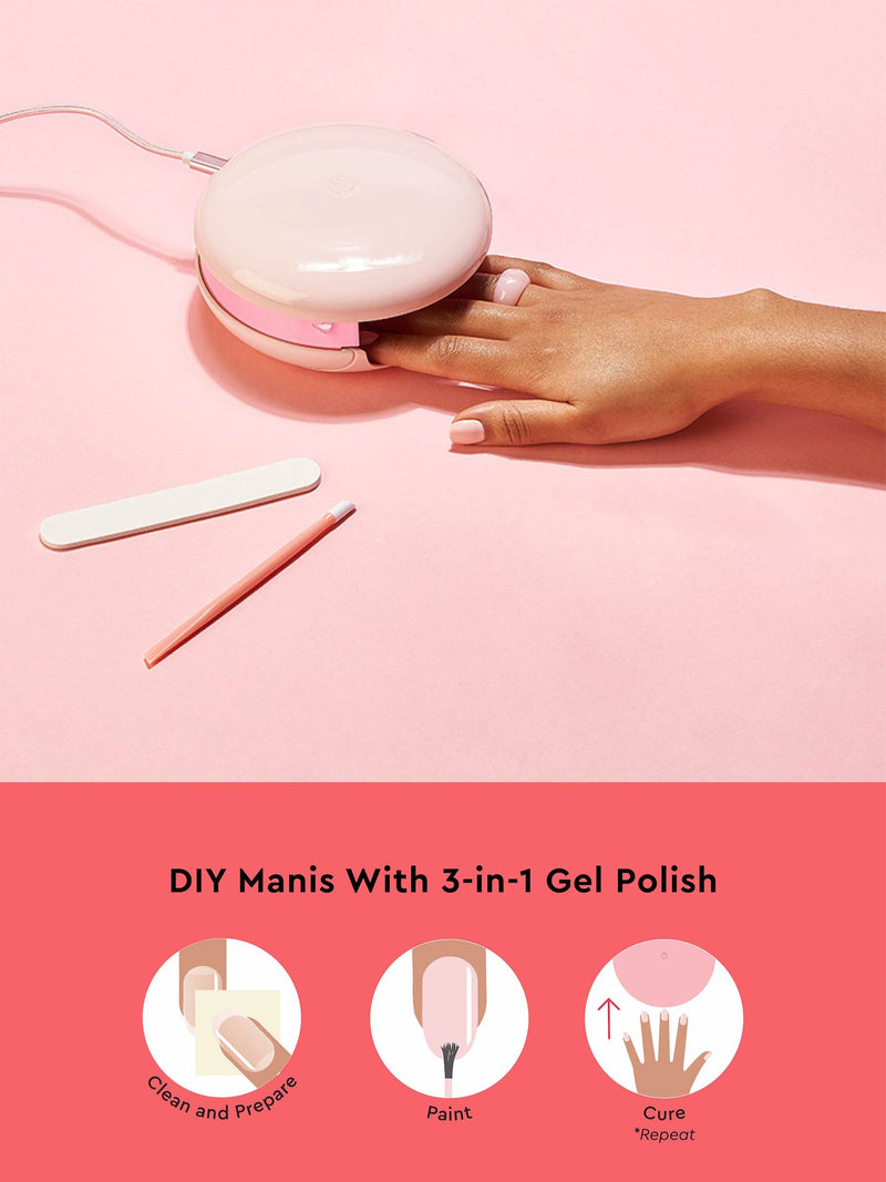 Le Mini Macaron Deluxe Gel Manicure Kit La Vie En Bloom, imported from the UK