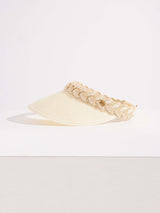 Next Seaspray White Amelia Braided Visor Hat- Buy online at McGrocer
