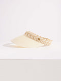 Seaspray white Amelia braided visor hat (British brand)