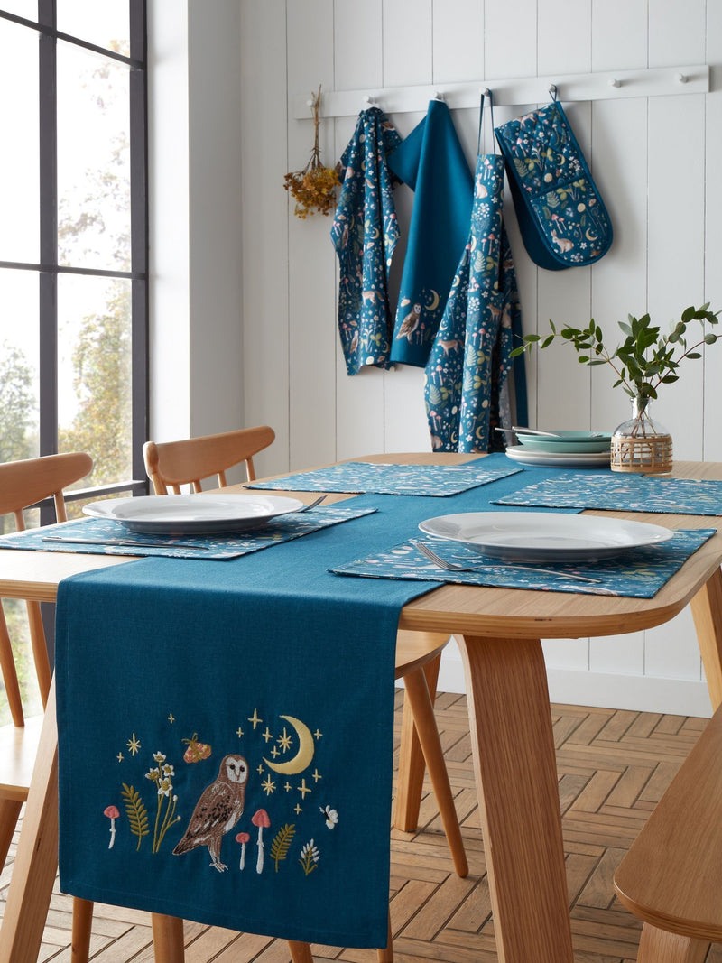 Catherine Lansfield Enchanted Twilight Animals cotton placemat 30x46cm - British product