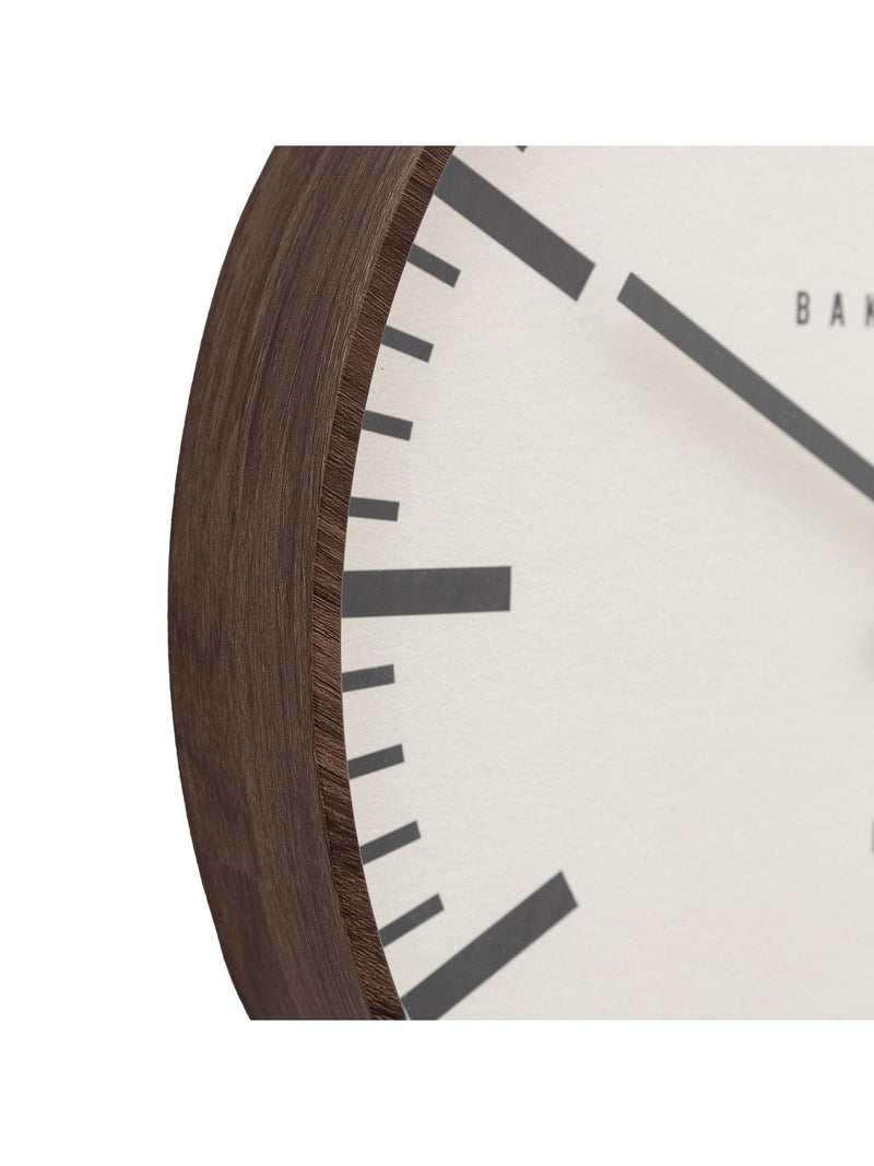 Gallery Home Dark Wood Claremont Clock 30cm - British product