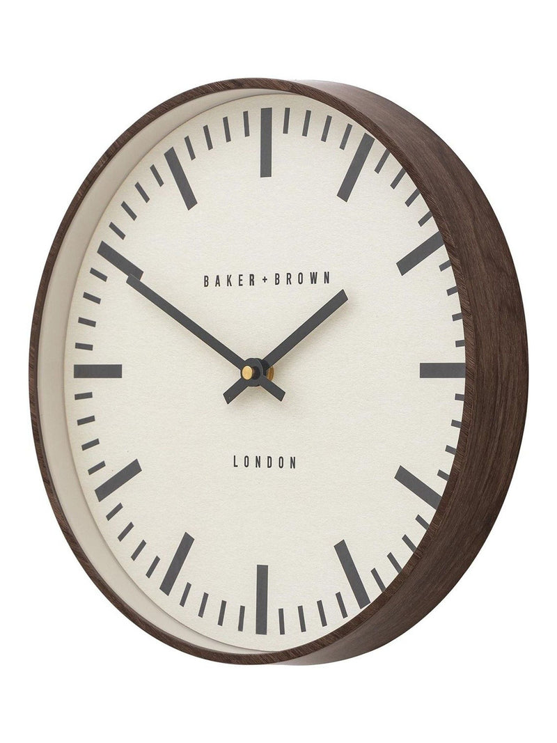 Gallery Home Dark Wood Claremont Clock 30cm - British product