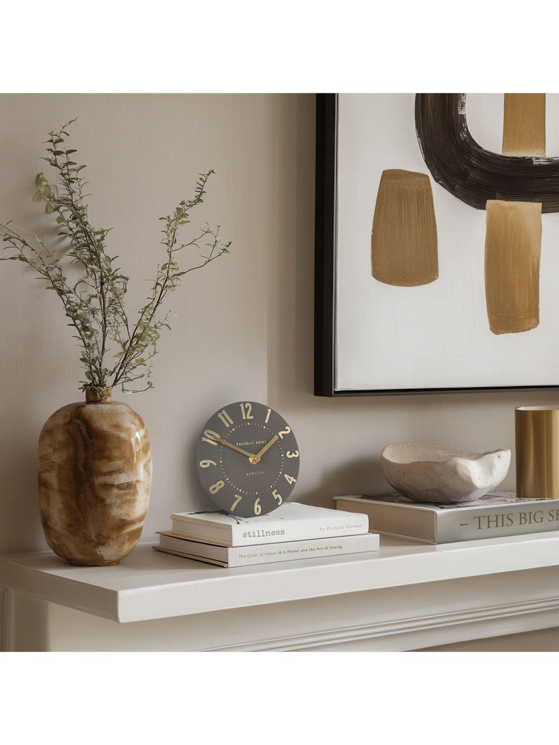 Thomas Kent Espresso 6 inch Cedar mantel clock - British product