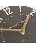 Thomas Kent Espresso 6 inch Cedar mantel clock - British product