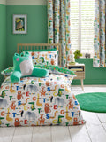 Catherine Lansfield Animal Magic Reversible Duvet Cover Set - British product