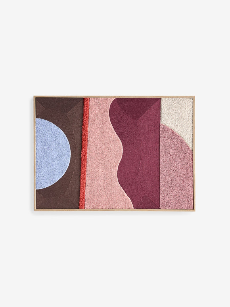 MADE.COM Pink Ronja wall art abstract textured 70x50cm, UK version