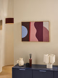 MADE.COM Pink Ronja wall art abstract textured 70x50cm, UK version