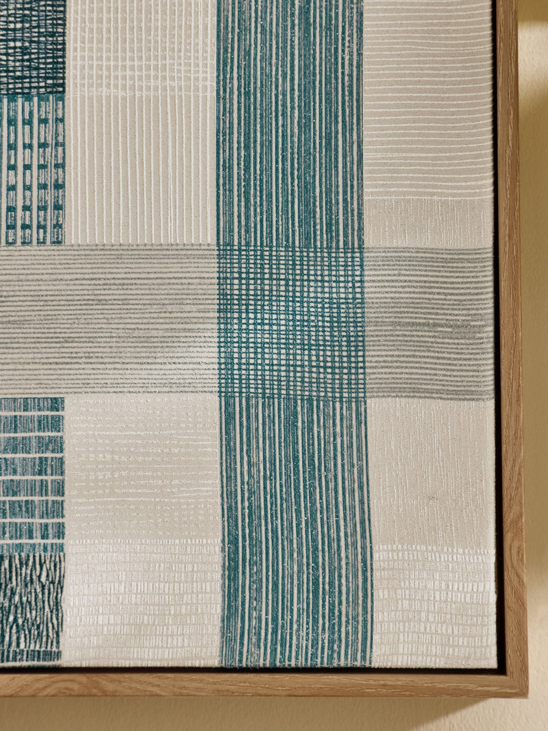 MADE.COM Green Caito wall art 50cm (British brand)