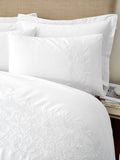 White Embroidery Floral Cotton Duvet Cover Set - British product
