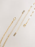 Gold tone tassel chain layered necklace (British brand)