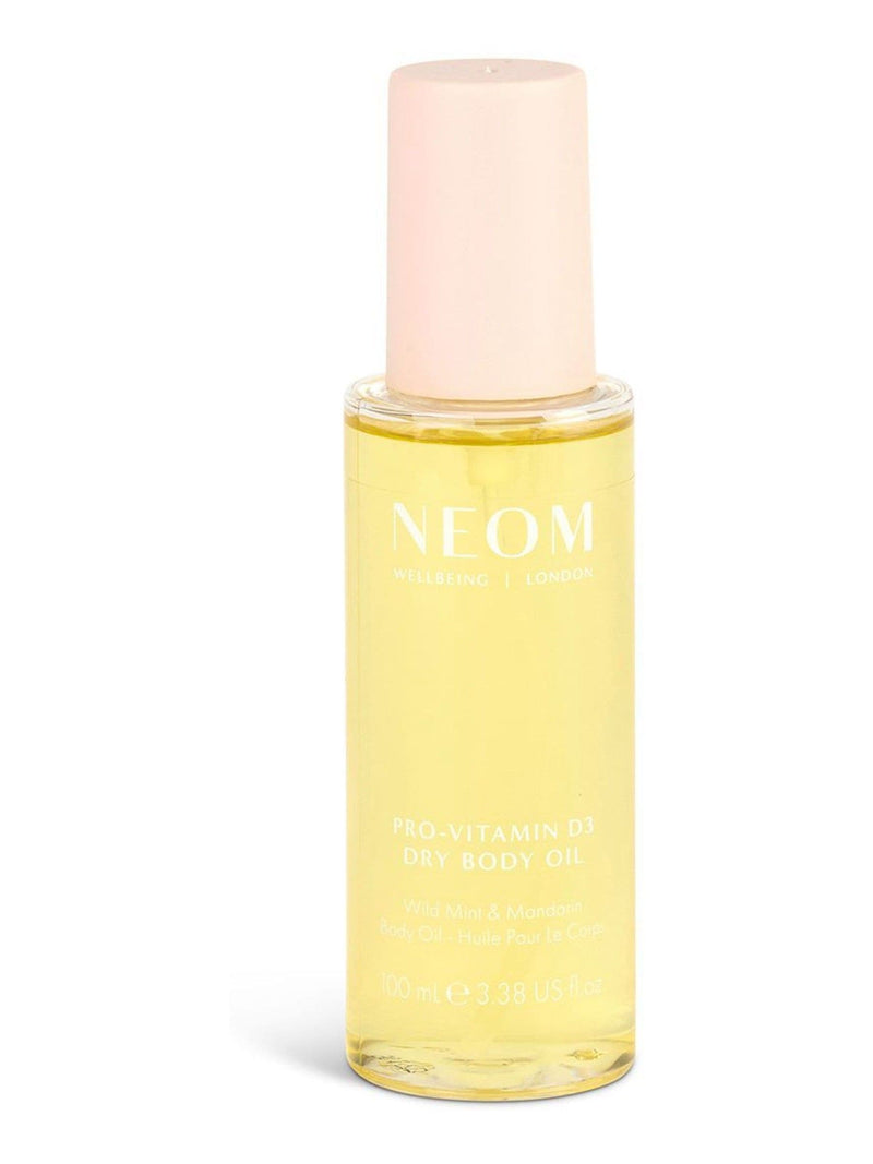 NEOM dry body oil wild mint and mandarin, imported from the UK
