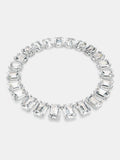 Swarovski White Rhodium Plated Crystal Tennis Necklace (British brand)