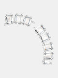 Swarovski White Rhodium Plated Crystal Tennis Necklace (British brand)