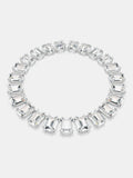 Swarovski White Rhodium Plated Crystal Tennis Necklace (British brand)