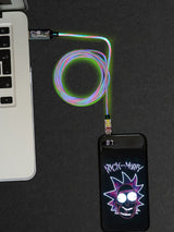 Next Rick and Morty Green Light Up Charging Cable- Buy online at McGrocer